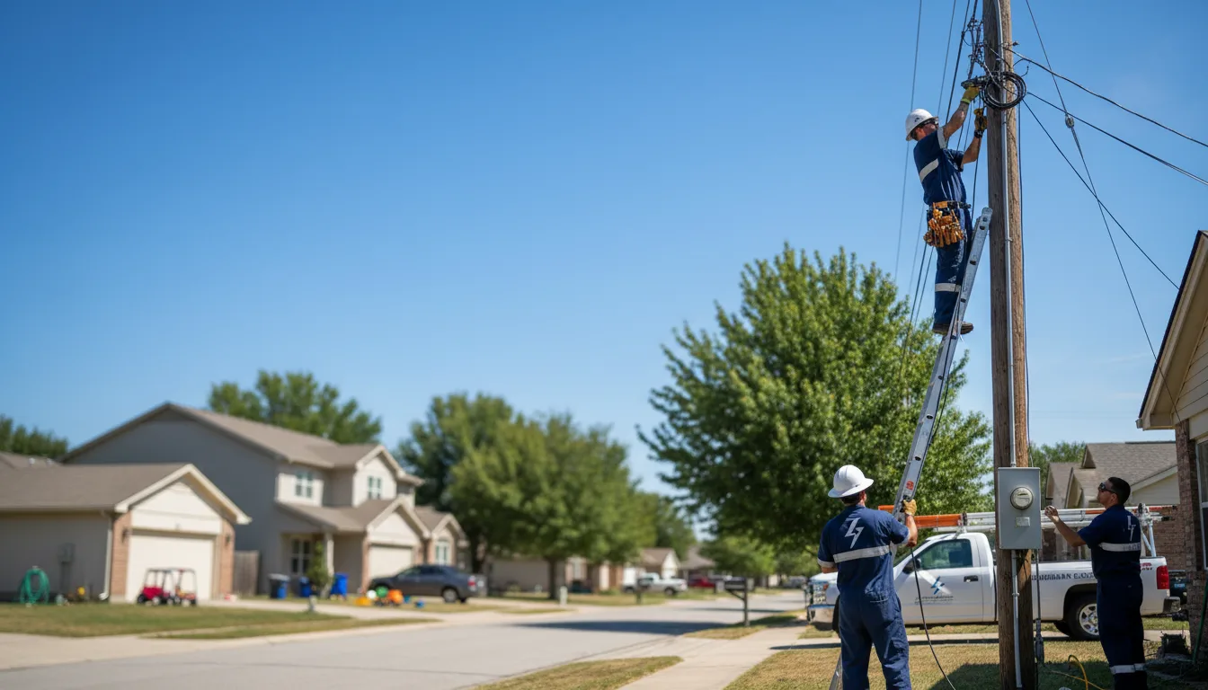 Residential electrician providing installation services in Emmett, KS